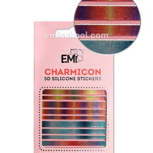 Charmicon 3D Silicone Stickers #102 Lines, silikona uzlīmes