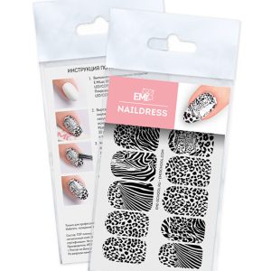 Naildress Slider Design #52 Zebra & Leopard slaideri