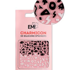 Charmicon 3D Silicone Stickers #119 Secret Symbols, silikona uzlīmes