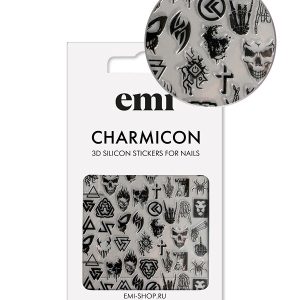 Uzlīmes Charmicon 3D Silicone Stickers #182 Gothic, silikona