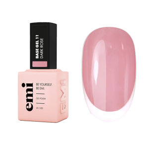 Bāze EMI Base Gel Dark Rose  #11, 9 ml kamuflāžas