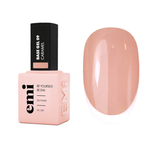Bāze EMI E.MiLac Base Gel Caramel #09, 15 ml kamuflāžas