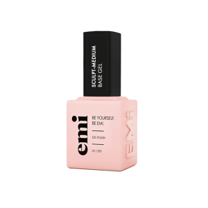 Bāze EMI E.MiLac Sculpt-Medium Base Gel, 15 ml. kaučuka bāze