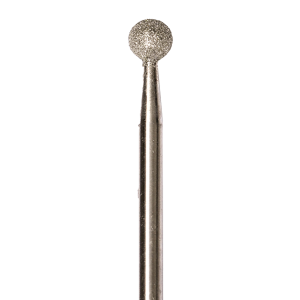 Dimanta frēzes uzgalis, Ball Shaped Diamond Coated Rotary File, 4 mm, smalks abrazīvs