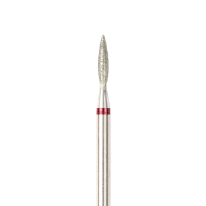Dimanta frēze, Flame-shaped Diamond Coated Rotary File, 1.8 mm, smalks abrazīvs
