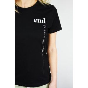 T-shirt black EMI, L izm.