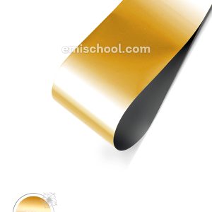 Nagu folija satīna, Satin Foil Gold 1,5 m.