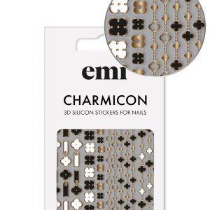 Charmicon 3D Silicone Stickers #185 Quatrefoil silikona uzlīmes