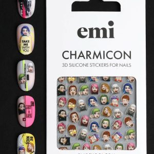 Charmicon 3D Stickers 203 Emoji, silikona uzlīmes dizainam