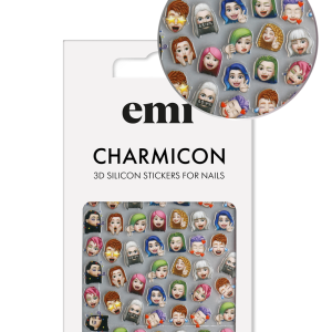 Charmicon 3D Stickers 203 Emoji, silikona uzlīmes dizainam