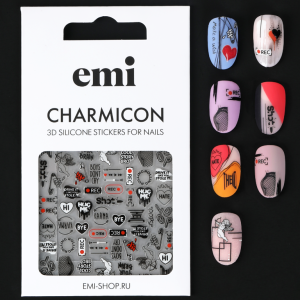 Charmicon 3D Stickers #210 Rock n roll silikona uzlīmes