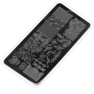 Stamping plate #4 Lace, stempinga plāksne
