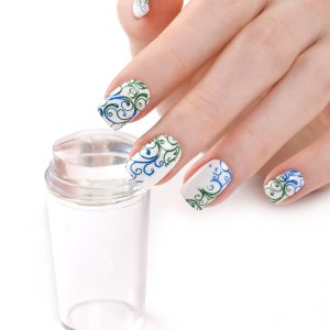 Nail stamper with scraper, zīmogs stempingam mazs