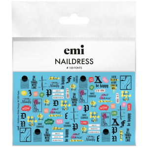 Naildress Slider Design #100 Fonts, slaideri