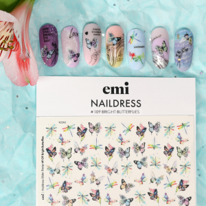 Naildress Slider Design #109 Bright Butterflies, slaideri