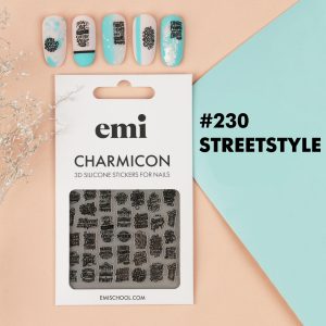 Uzlīmes Charmicon 3D Silicone Stickers #230 Streetstyle, silikona