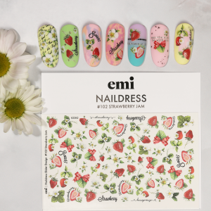 Naildress Slider Design #102 Strawberry Jam, slaideri