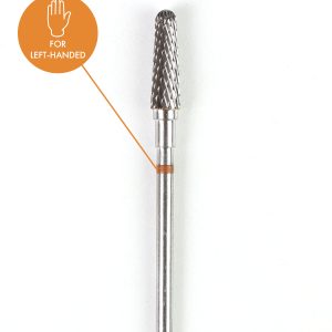 Cone-shaped Carbide Rotary File for Lefties, 4 mm, Medium abrasiveness,karbīda uzgalis kreiļiem