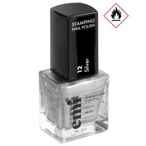 Stempinga laka EMI Nail Polish for Stamping #12 Silver, 9 ml