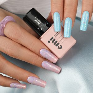 Tops EMI E.MiLac Baby Top Gel, 9 ml, ar spīdumiem bez lipīgā slāņa