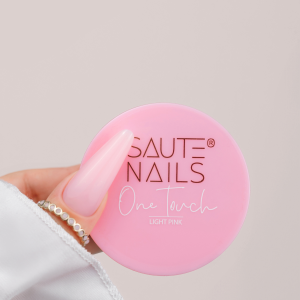 Gēls modelēšanai One Touch Light Pink 30g, Saute Nails kamuflāžas gēls (HARD)