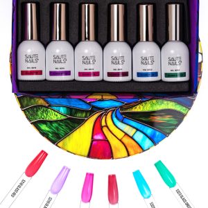Gēllaku kolekcija Saute Nails The Glass Muse, 6 gab.*8ml