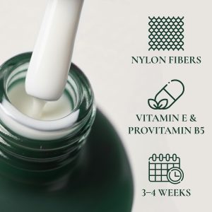 Fiber Base gel DiZi 02 Milk 15ml, pienaini balta bāze