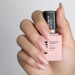 Bāze EMI E.MiLac Base Gel Sekt Rosé #19, 15 ml.