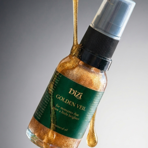 Eļļa kutikulai un ķermenim Golden Veil DiZi ar mirdzumu 15ml
