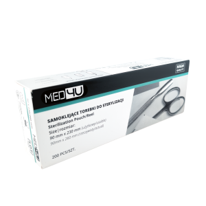 Sterilizācijas maisiņi manikīra instrumentiem 90 × 230 mm, 200 gabali