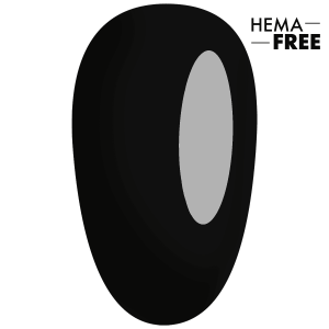 Gēllaka EMI E.MiLac Black Gloss #030 6 ml, melna