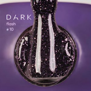 DARK Gel Polish Flash 10, 10 ml atstarojošā gēllaka tumši violeta