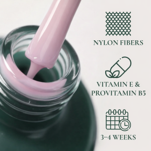 Fiber Base gel DiZi 06 Porcelain Blush 15ml, bāze