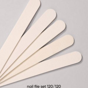Nagu vīles DARK 120/120, komplekts 50 gabali, (white) taisnās