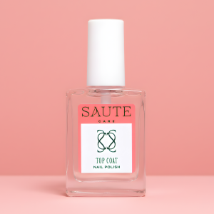 Tops parastajām lakām, Top Coat Saute Care 15ml, nagu lakas tops