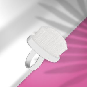 Mini manikīra birstīte putekļu notīrīšanai EXPERT 03 (uzliekama uz pirksta) (10 gab.) STALEKS