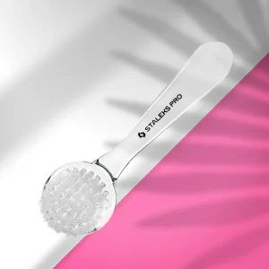 Manikīra birste EXPERT 01 putekļu notīrīšanai (ar vāciņu) 1 gabals STALEKS