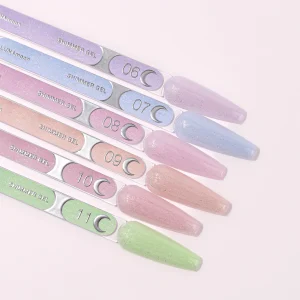 Lunamoon SHIMMER GEL 9, 15 ml gēls nagu modelēšanai