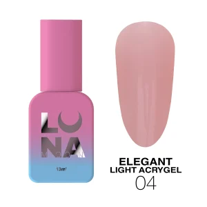 Lunamoon Elegant Light Acrygel 4, 13 ml akrigēls pudelītē