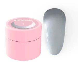 Lunamoon METALLIC GEL 5ml, metāliska sudraba gēla krāsa
