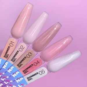 Lunamoon SHIMMER GEL 5, 15 ml gēls nagu modelēšanai