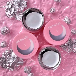 Lunamoon METALLIC GEL 5ml, metāliska sudraba gēla krāsa