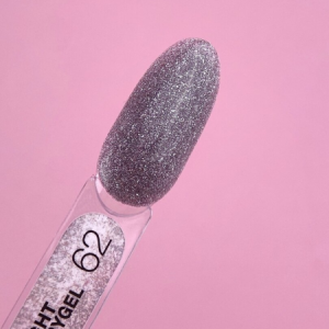 Lunamoon Light Acrygel 62, 13 ml akrigēls pudelītē - atstarojošs