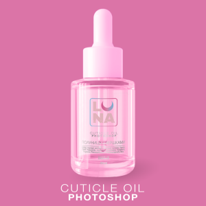 Lunamoon Dry Cuticle Oil Strawberry Cream, Photoshop effect, sausā kutikulas eļļa 30 ml (zemene)